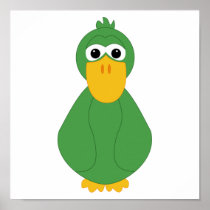 Goofy Green Duck Posters