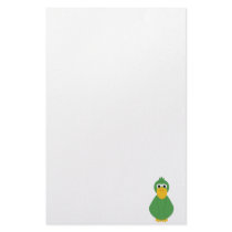 Goofy Green Duck stationery