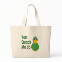Goofy Green Duck You Quack Me Up bags
