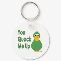Goofy Green Duck You Quack Me Up keychains by animalacres Goofy Green Duck You Quack Me Up keychains