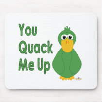 Goofy Green Duck You Quack Me Up mousepads by animalacres Goofy Green Duck You Quack Me Up mousepads