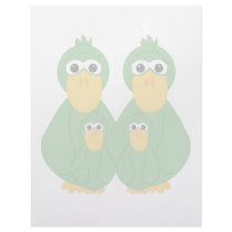 Goofy Green Ducks And 2 Babies letterhead by mydeas Goofy Green Ducks And 2 Babies letterhead