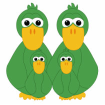 Goofy Green Ducks And 2 Babies photo sculptures by mydeas Goofy Green Ducks And 2 Babies photo sculptures