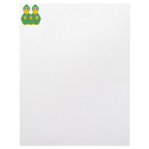 Goofy Green Ducks And 3 Babies letterhead