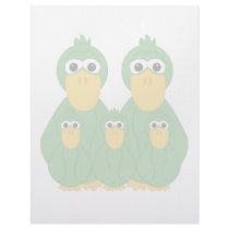 Goofy Green Ducks And 3 Babies letterhead