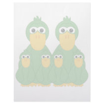 Goofy Green Ducks And 4 Babies letterhead by mydeas Goofy Green Ducks And 4 Babies letterhead