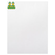 Goofy Green Ducks And 4 Babies letterhead by mydeas Goofy Green Ducks And 4 Babies letterhead