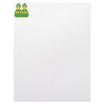Goofy Green Ducks And 6 Babies letterhead by mydeas Goofy Green Ducks And 6 Babies letterhead