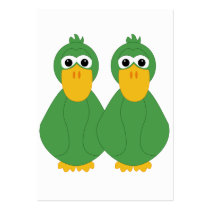 Goofy Green Ducks business cards