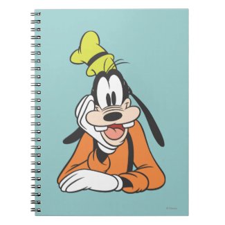 Goofy Hand on Chin Spiral Notebooks