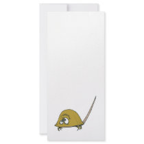 goofy horseshoe crab rack card template