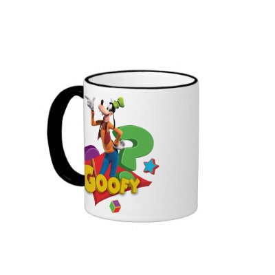 Goofy is standing mugs