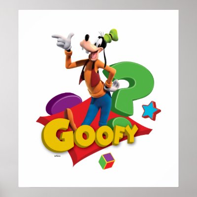 Goofy is standing posters
