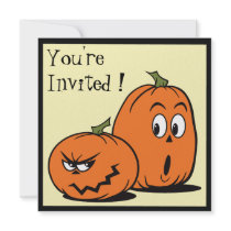 Goofy Jack-O-Lanterns Halloween Party Invitation