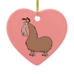 goofy llama cartoon ornaments