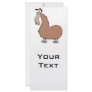 goofy llama cartoon custom rack card