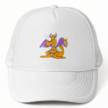 Goofy Orange Dragon Trucker Hats