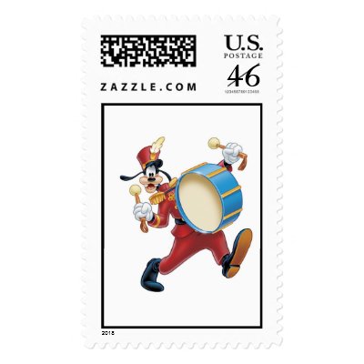 Goofy Playing a Drum postage