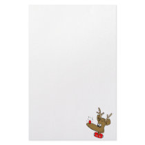 goofy rudolph customized stationery