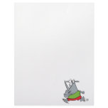 goofy running jogger rhino cartoon customized letterhead