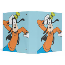 Goofy Scratching Head Vinyl Binder