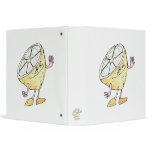 goofy silly lemon cartoon character binders