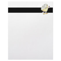 goofy silly lemon cartoon character letterhead