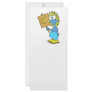goofy silly monster saying hi rack card design