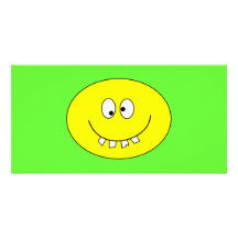 Goofy Smiley with Bad Teeth on Photo Card