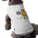 goofy tennis player cartoon graphic pet clothing