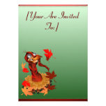 Goofy Thanksgiving turkey.  Happy Holidays.  in... Personalized Invitations