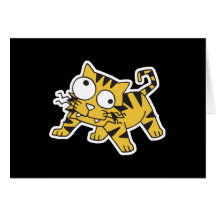 goofy tiger card
