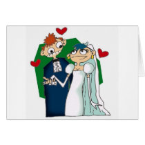 Goofy Wedding Couple cards