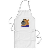 goofy werewolf monster aprons