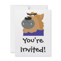 goofy werewolf monster invites