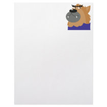 goofy werewolf monster letterhead