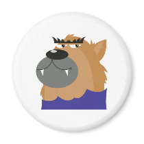 goofy werewolf monster refrigerator magnets