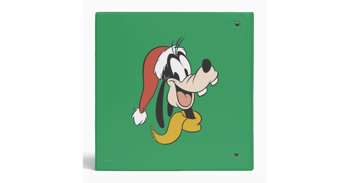 goofy with santa hat binder zazzle goofy with santa hat binder zazzle
