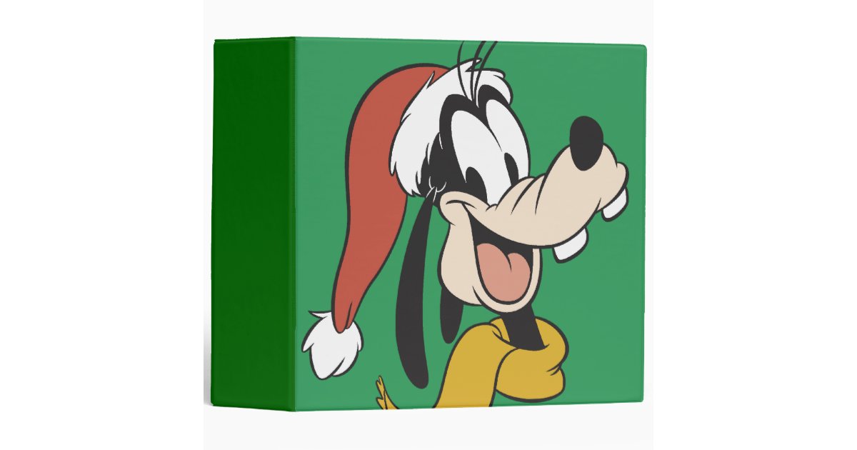 goofy with santa hat binder zazzle goofy with santa hat binder zazzle