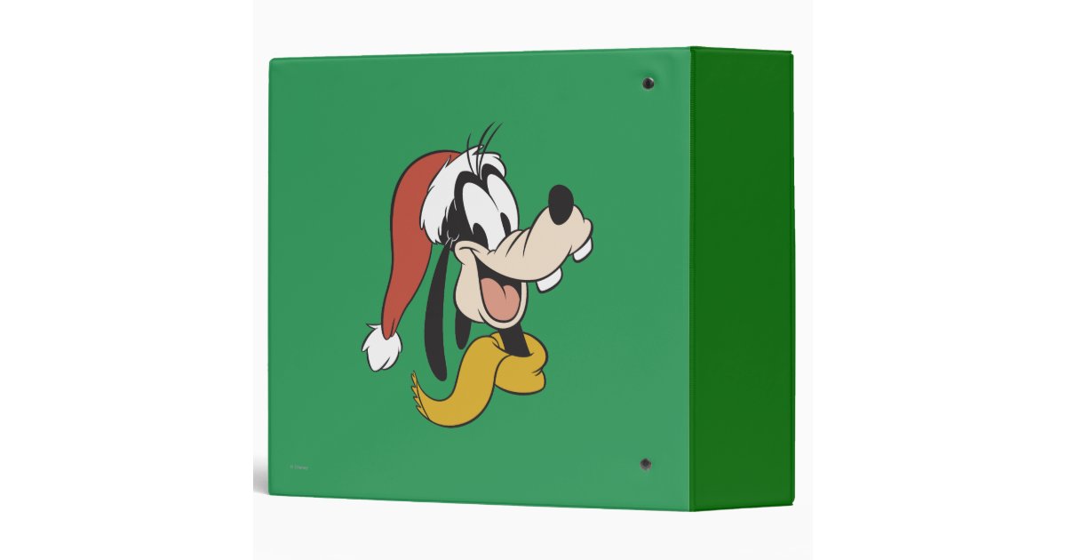 goofy with santa hat binder zazzle goofy with santa hat binder zazzle