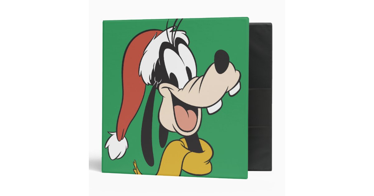 goofy with santa hat binder zazzle goofy with santa hat binder zazzle