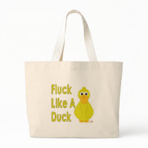 Goofy Yellow Duck Fluck Like A Duck bags