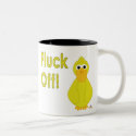 Goofy Yellow Duck Fluck Off mugs by animalacres Goofy Yellow Duck Fluck Off mugs