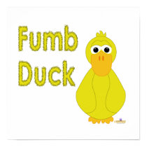 Goofy Yellow Duck Fumb Duck posters
