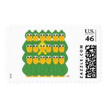 Goofy Yellow Duck Of The Flock stamps