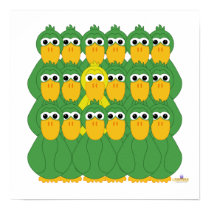 Goofy Yellow Duck Of The Flock posters