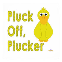 Goofy Yellow Duck Pluck Off Plucker posters