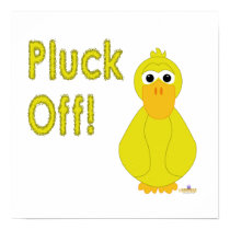 Goofy Yellow Duck Pluck Off posters
