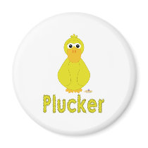 Goofy Yellow Duck Plucker magnets by animalacres Goofy Yellow Duck Plucker magnets