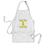 Goofy Yellow Duck Shut The Duck Up aprons
